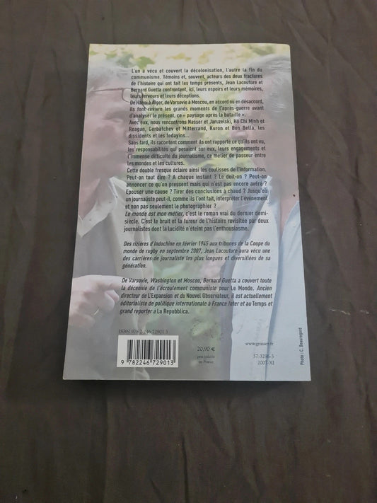 Le monde est mon métier
, Jean Lacouture , Bernard Guetta
