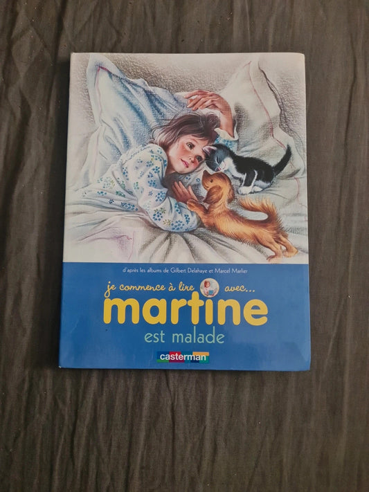 Le commence à lire avec : Martine est malade