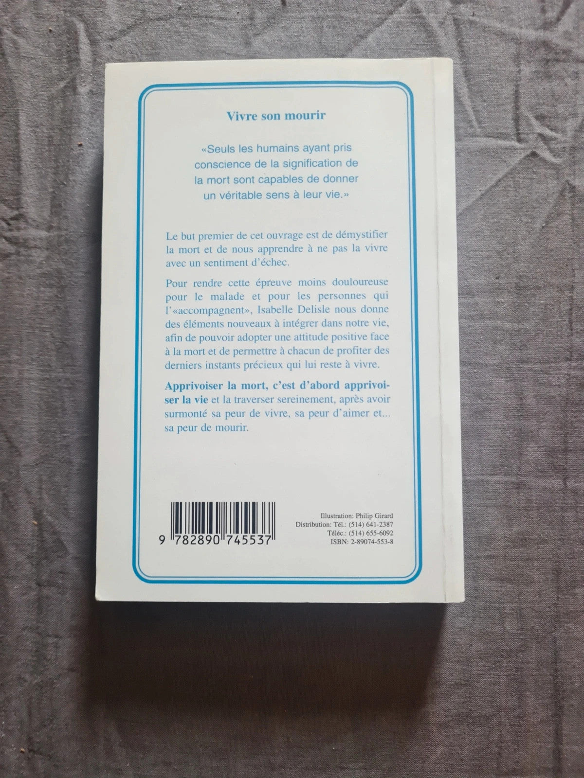 Vivre son mourir de la relation d'aide aux soins palliatifs, Isabelle Delisle