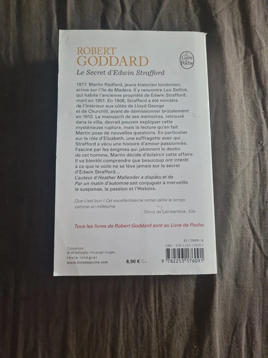 Le Secret d'Edwin Strafford , Robert Goddard