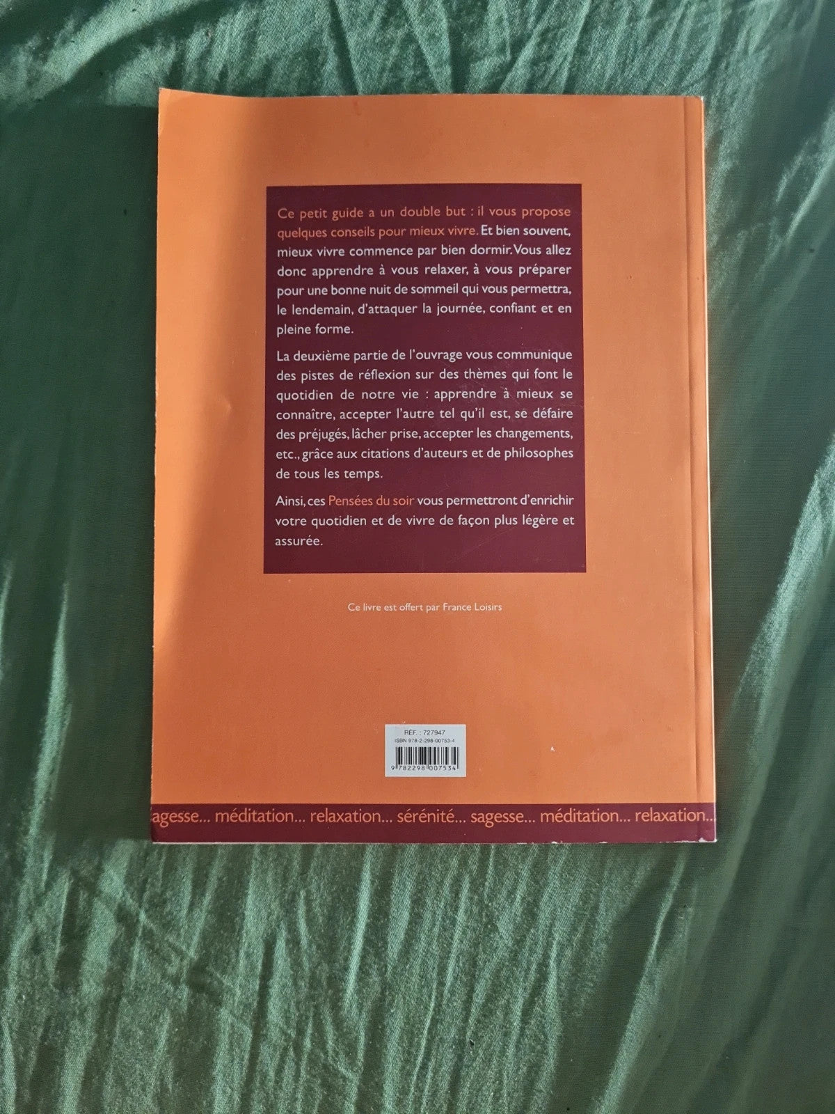 Pensées du soir , 125 citations à méditer