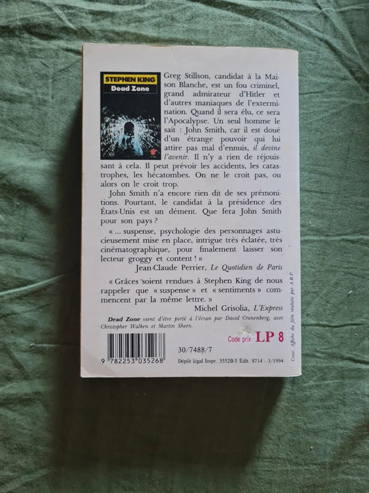 Dead Zone , Stephen King