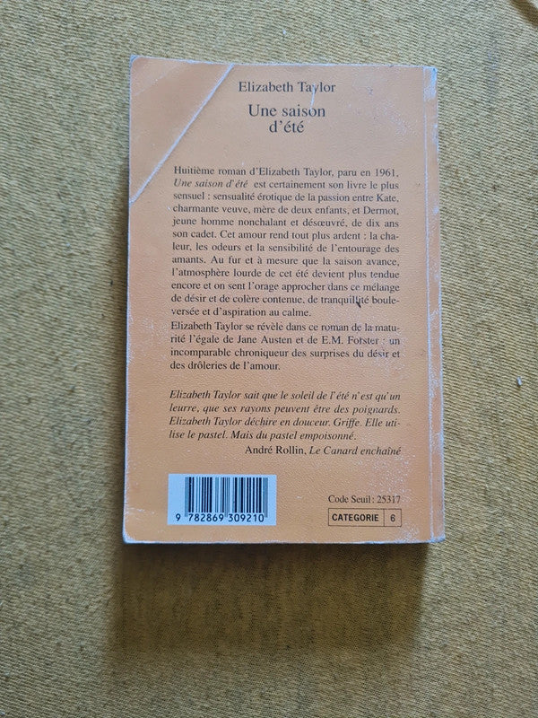 Une saison d'été, Elizabeth Taylor