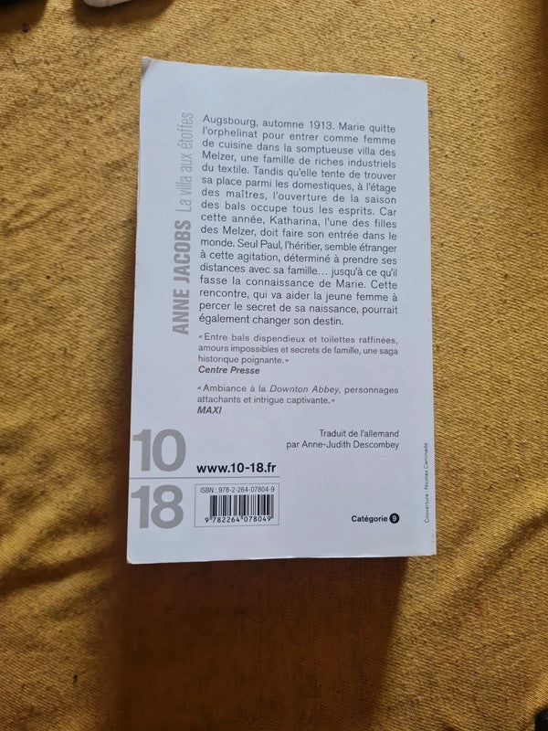 La villa aux étoffes, Anne Jacobs