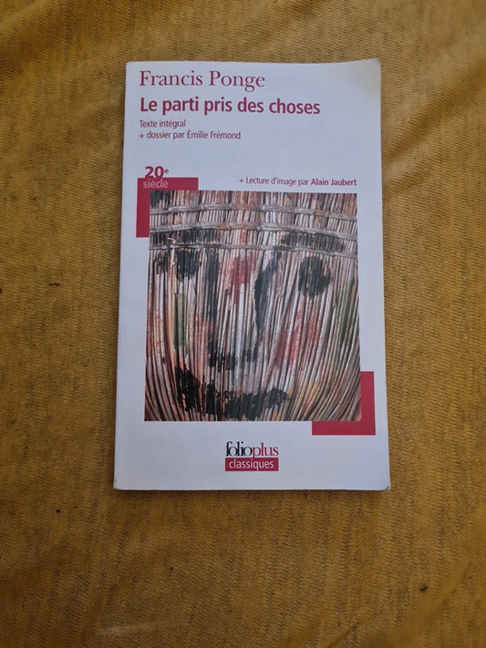Le parti pris des choses, Francis Page