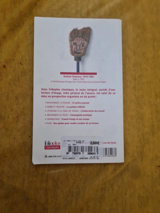 Le parti pris des choses, Francis Page