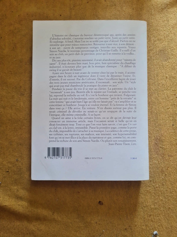 Un soir au club, Christian Gailly