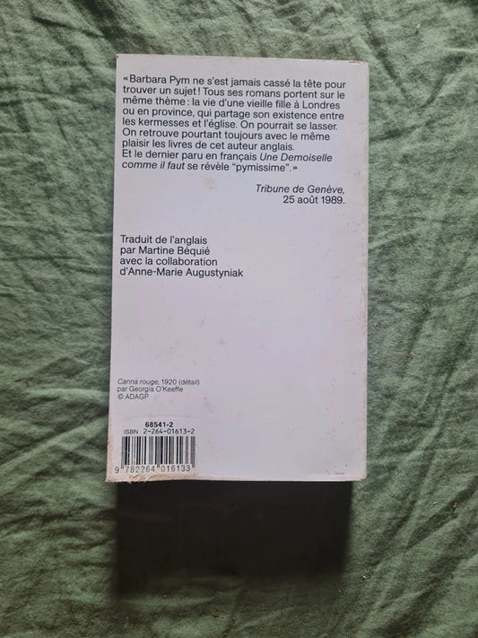 Une demoiselle comme il faut, Barbara Pym