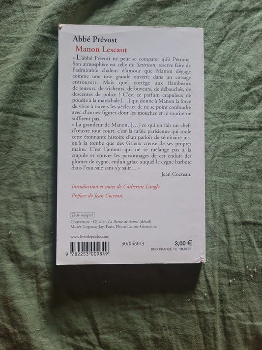 Manon Lescaut , Abbé Prevost