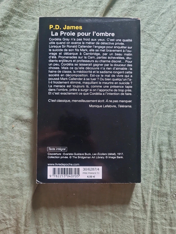 La Proie pour l'ombre,  P.D. James