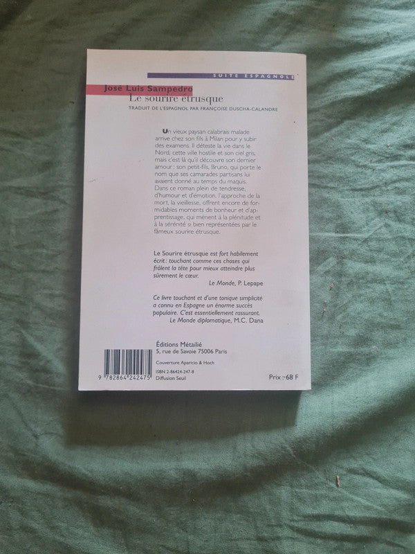Le sourire étrusque, José Luis Sampedro