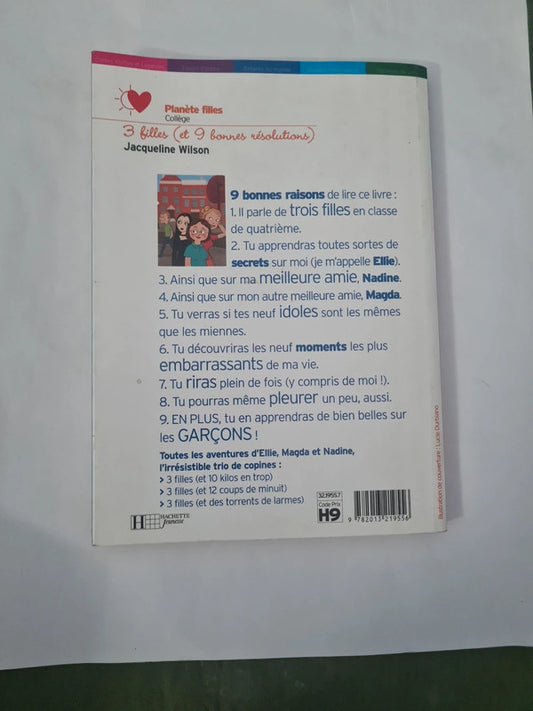 3 filles et 9 bonnes résolutions,  Jacqueline Wilson
