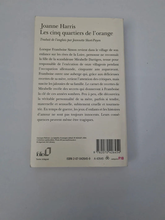Les Cinq quartiers de l'orange, Joanne Harris