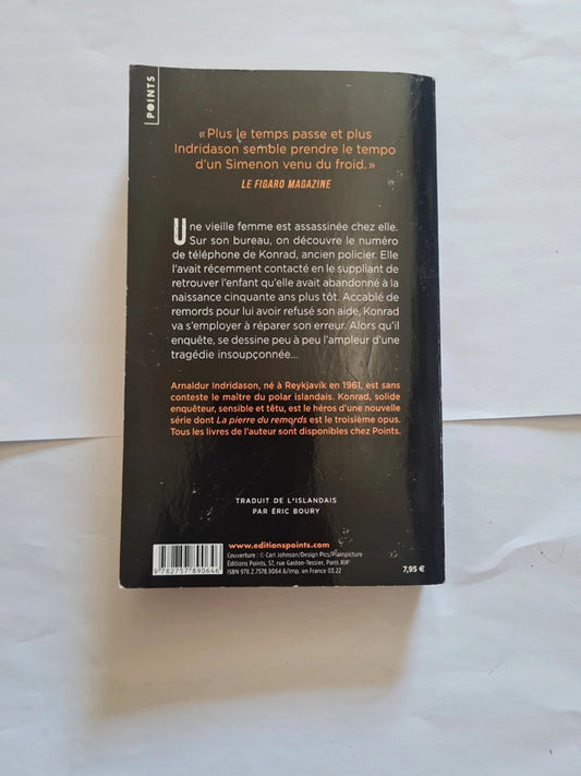 La pierre du remords , Arnaldur Indridason