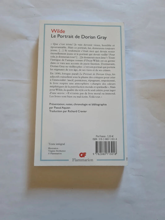 Le portrait de Dorian Gray , Wilde