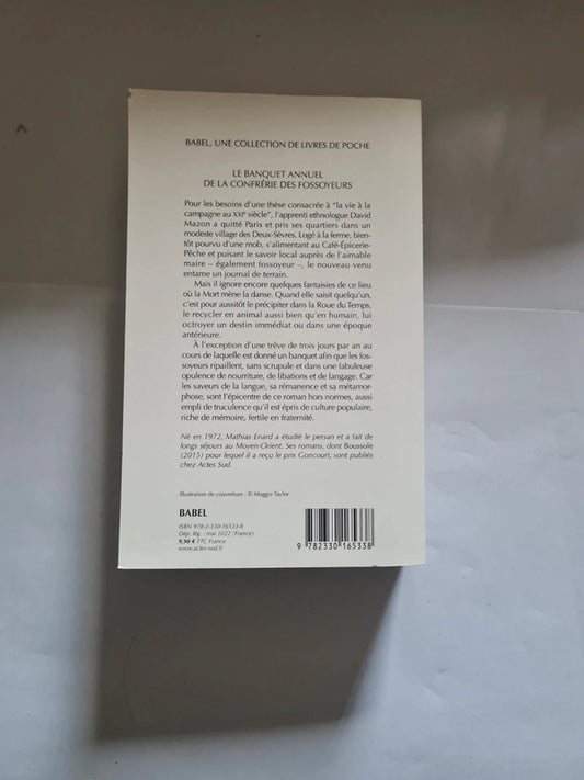 Le Banquet annuel de la confrérie des fossoyeurs,  Mathias Enard