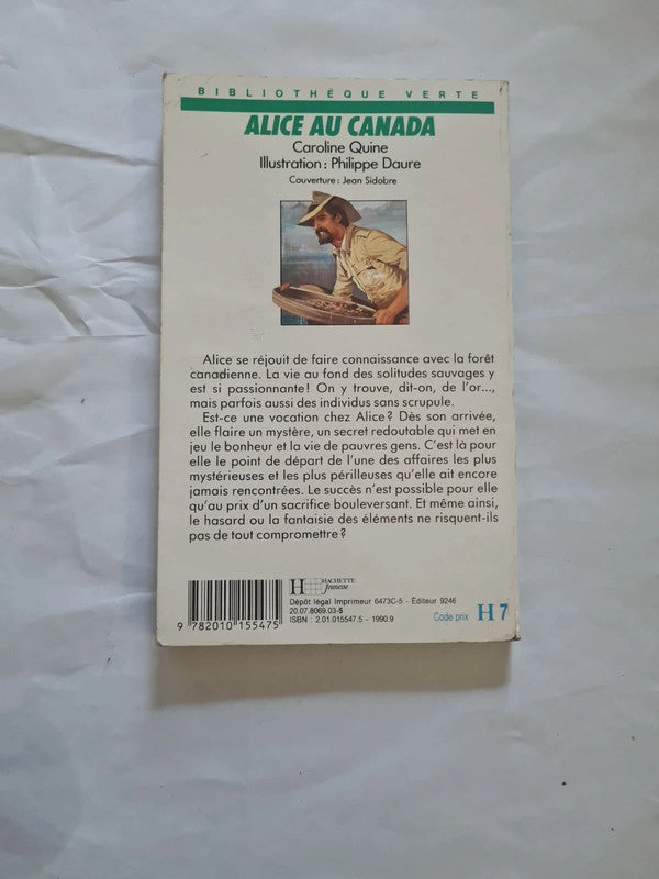 Alice au Canada,  Caroline Quine,  bibliothèque verte