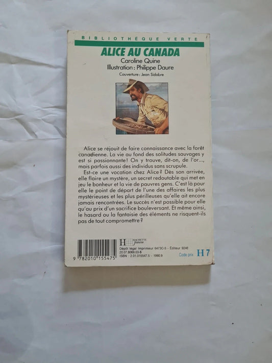 Alice au Canada,  Caroline Quine,  bibliothèque verte