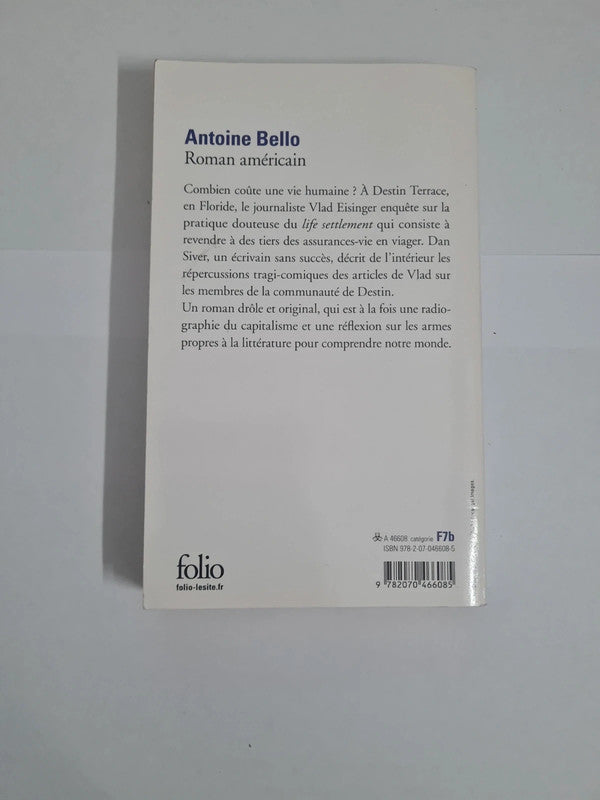 Roman américain, Antoine Bello