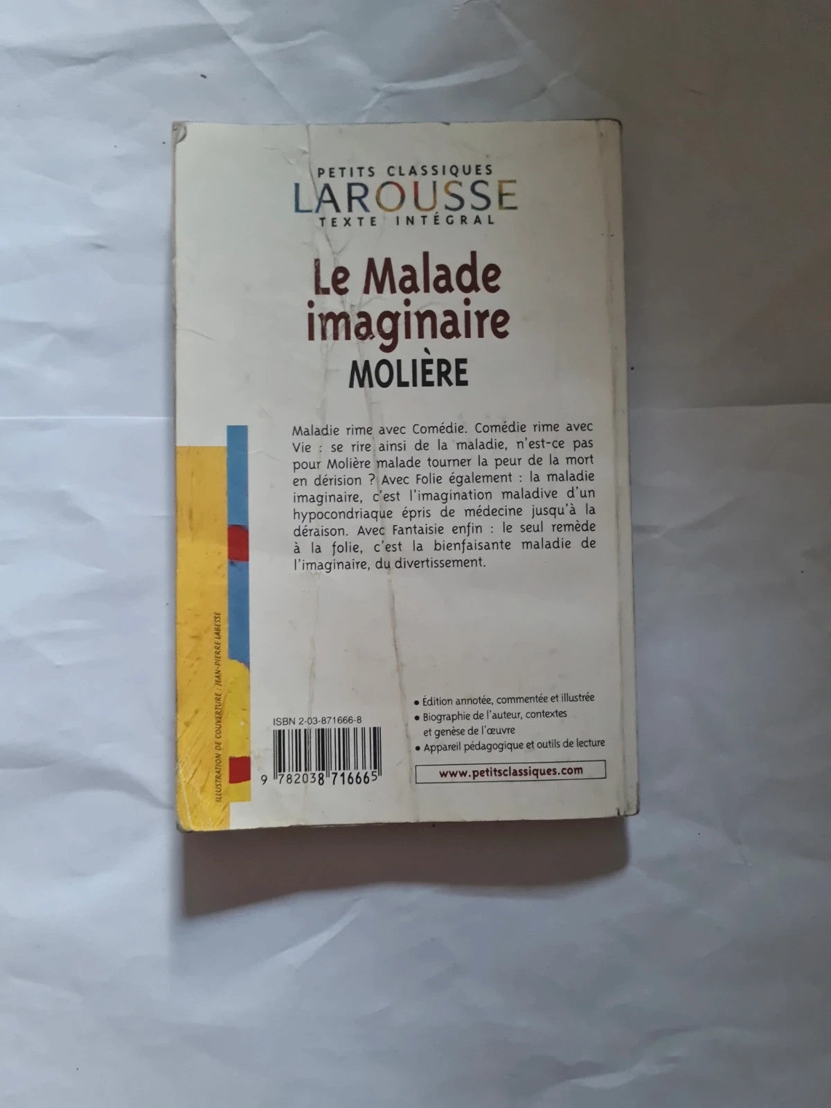 Le malade imaginaire , Molière,  petit Larousse classique