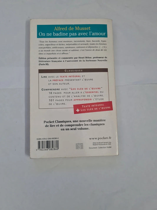 On ne badine pas avec l'amour, Alfred de Musset