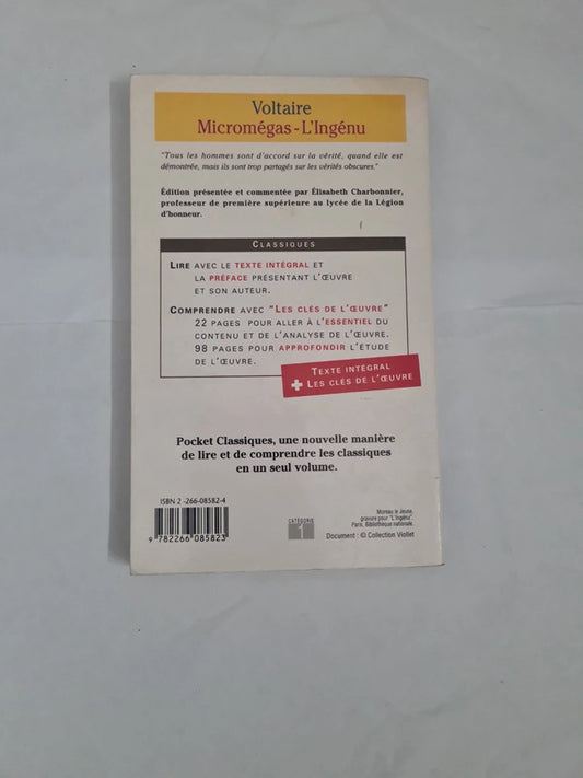 Micromégas - L'Ingénu, Voltaire, Elisabeth Charbonnier
