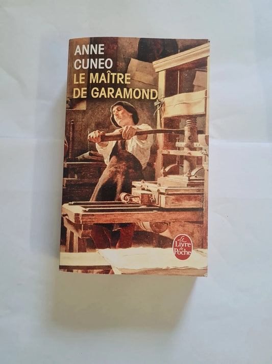 Le maître de Garamond,  Anne Cuneo
