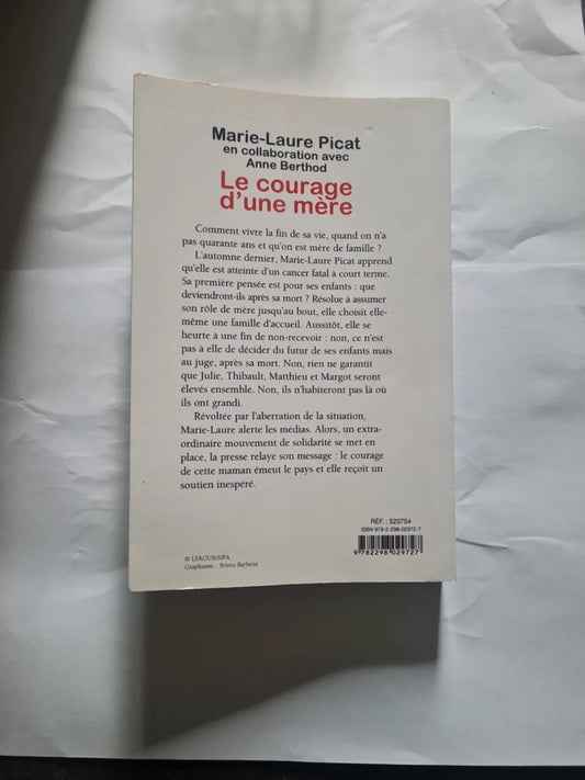 Le courage d'une mère , Marie-Laure Picat