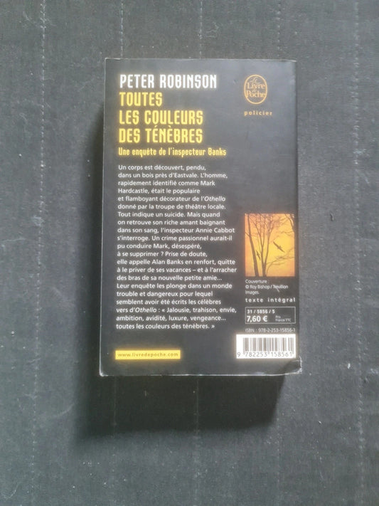 Toutes les couleurs des ténèbres,  Peter Robinson
