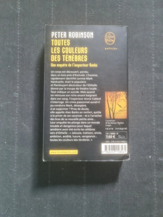 Toutes les couleurs des ténèbres,  Peter Robinson