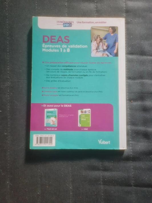 D.E.A.S épreuves de validation modules 1 à 8