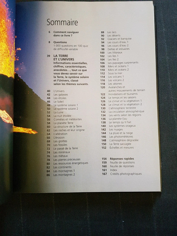 La terre et l'univers, le grand quiz des connaissances