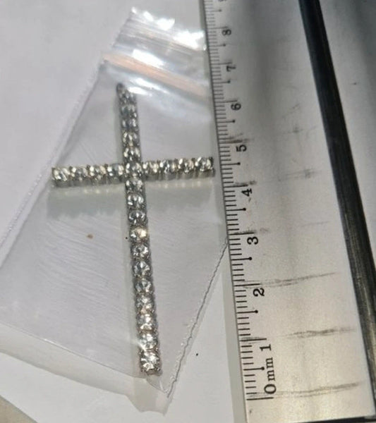 Pendentif croix strasse