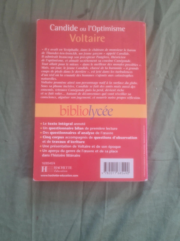 Candide ou l'optimisme,  Voltaire,  bibliolycée