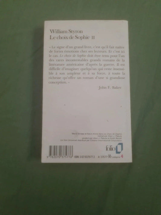 Le choix de Sophie T2 , William Styron