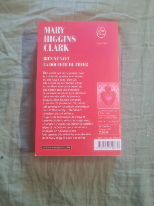 Rien ne vaut la douceur du Foyer , Mary Higgins Clark