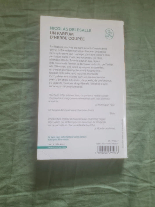 Un parfum d'herbe coupée,  Nicolas Delesalle