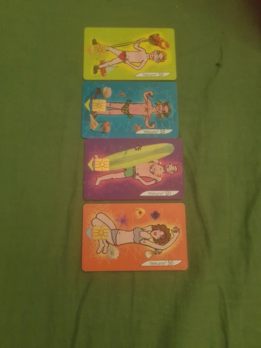 Collection carte téléphonique lot 1  , le soleil, les vacance, la plage