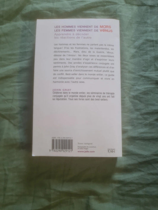 Les hommes viennent de mars , les femmes viennent de venus , John Gray