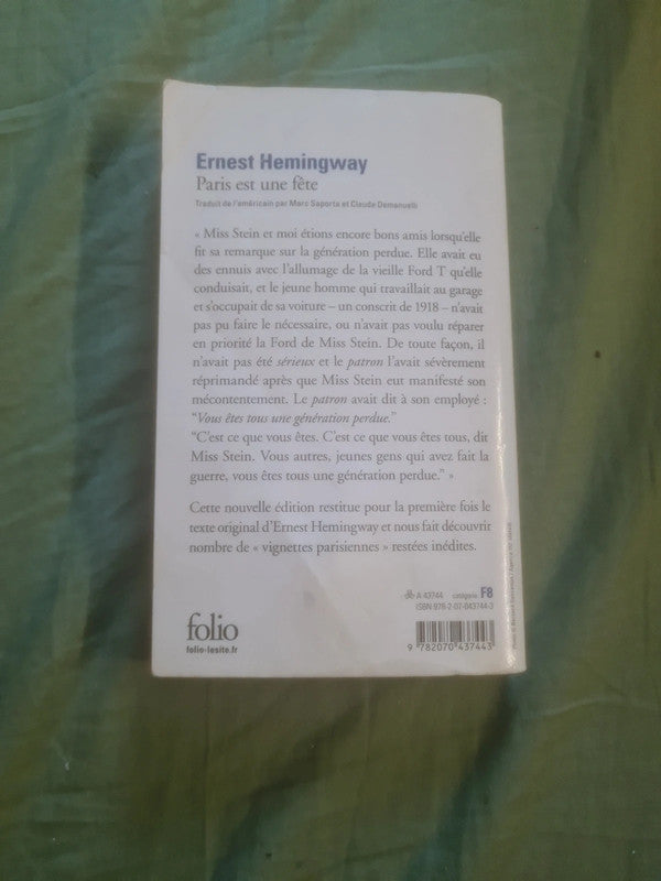 Paris est une fête,  Ernest Hemingway