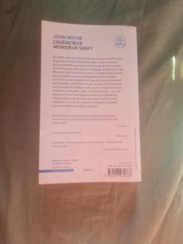 L'audacieux monsieur Swift , John Boyne