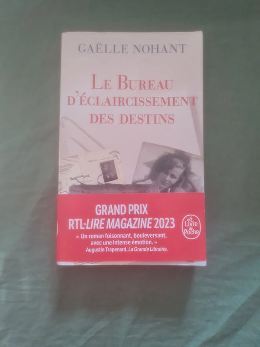 Le bureau d'éclaircissement des destins,  Gaelle Nohant