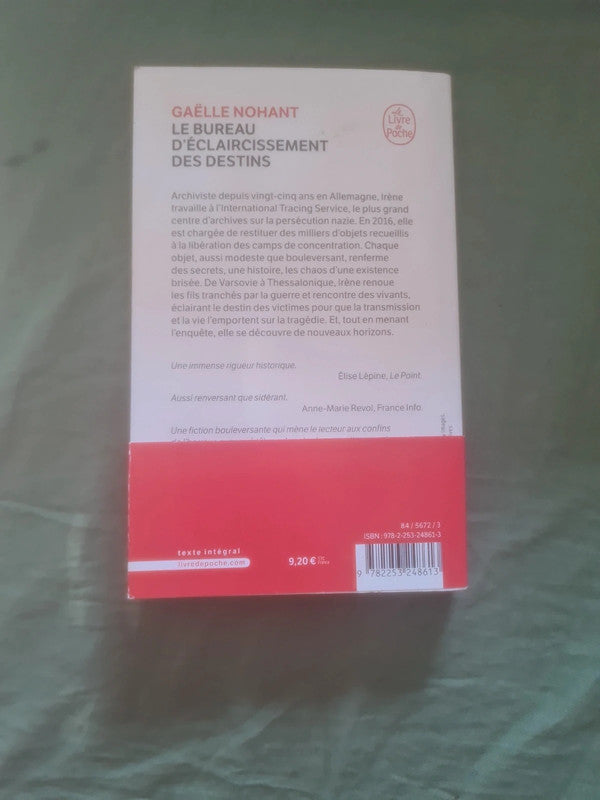 Le bureau d'éclaircissement des destins,  Gaelle Nohant