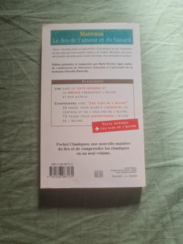 Le jeu de l'amour et du hasard , Marivaux