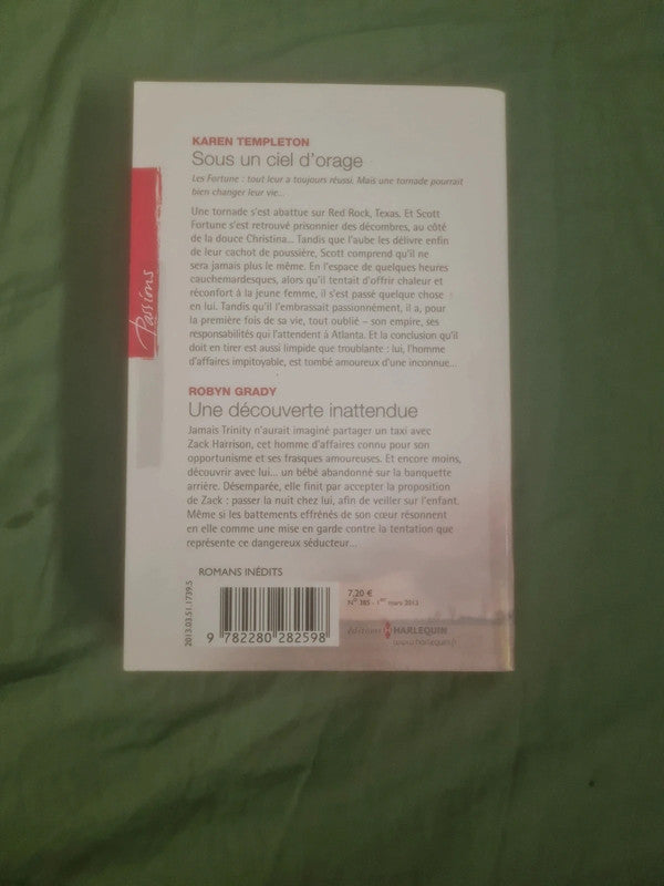 Sous un ciel d'orage , Karen Templeton,  Une découverte inattendue , Robyn Grady
