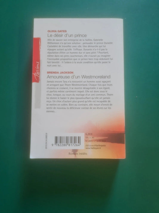 Le désir d'un prince , Olivia Gates , Amoureuse d'un Westmoreland , Brenda Jackson