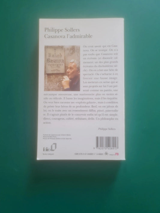 Casanova l'admirable , Philippe Sollers