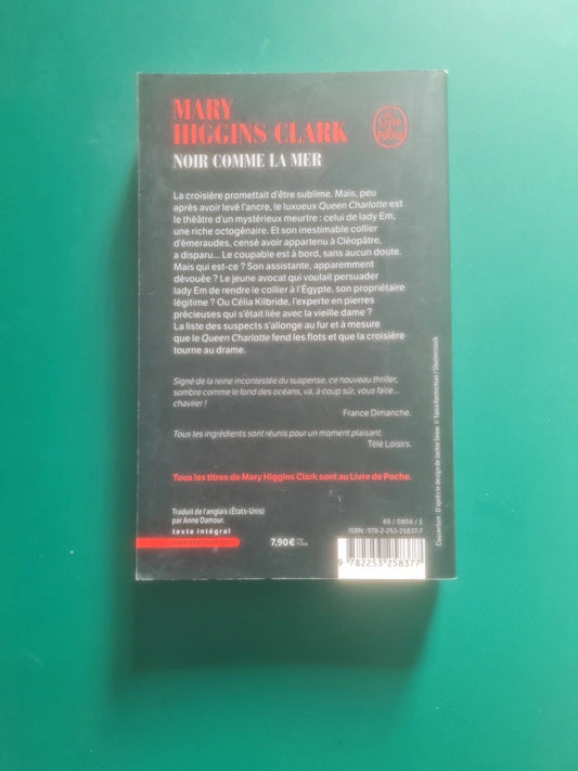 Noir comme la mer , Mary Higgins Clark