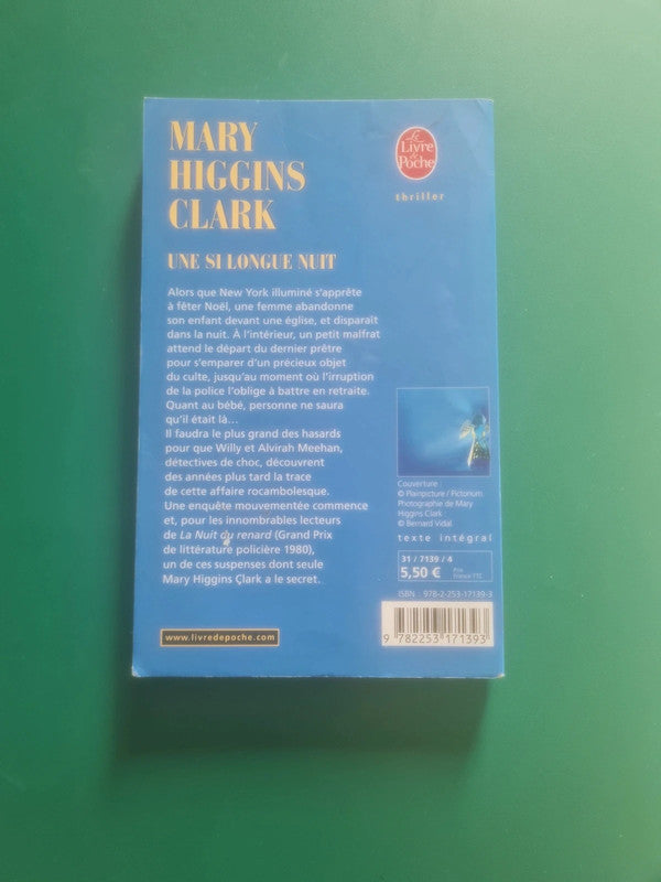 Une si longue nuit , Mary Higgins Clark
