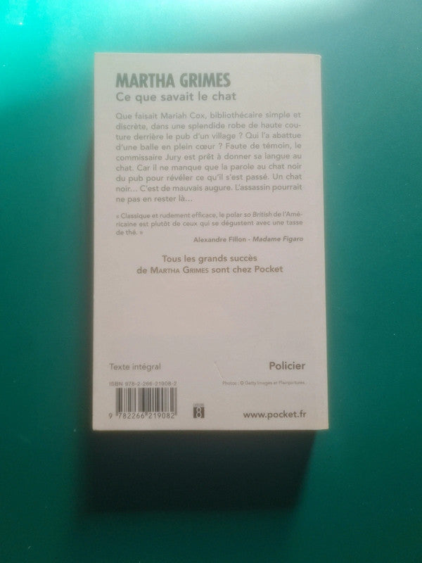 Ce que savait le chat , Martha Grimes